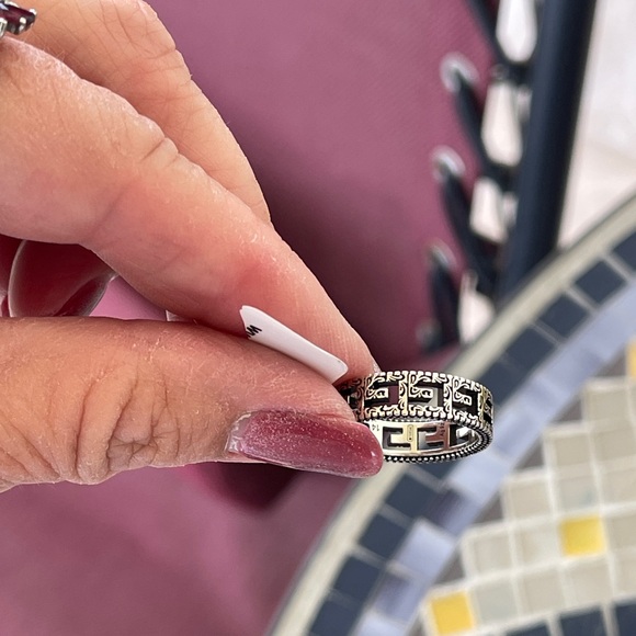Gucci NWT G Cube Ring Sterling Silver Sz 6 3/4 - Picture 10 of 16